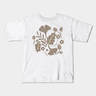 Autumn magic forest in grey Kids T-Shirt